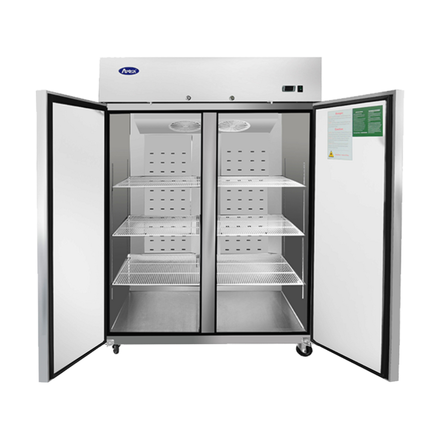 Atosa 43.2 Cu. Ft. Stainless Steel Solid Door Reach-In Refrigerator - MBF8005GR