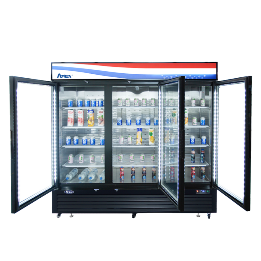 Atosa MCF8724GR 69.5 Cu. Ft. Hinged Door Refrigeration Merchandiser - MCF8724GR