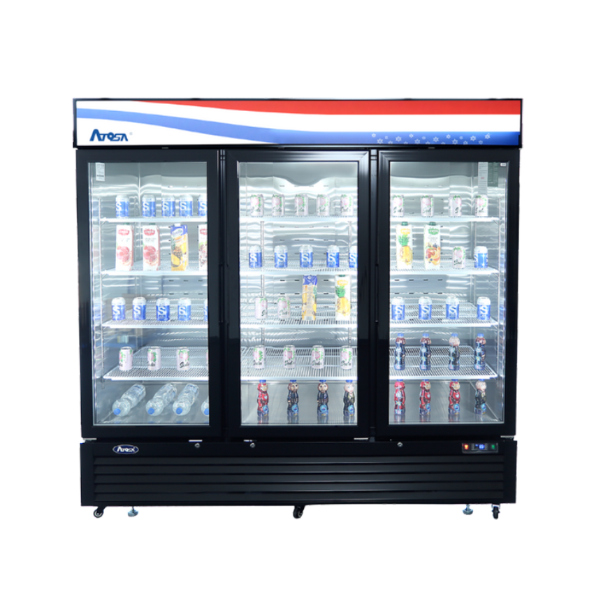 Atosa MCF8724GR 69.5 Cu. Ft. Hinged Door Refrigeration Merchandiser - MCF8724GR