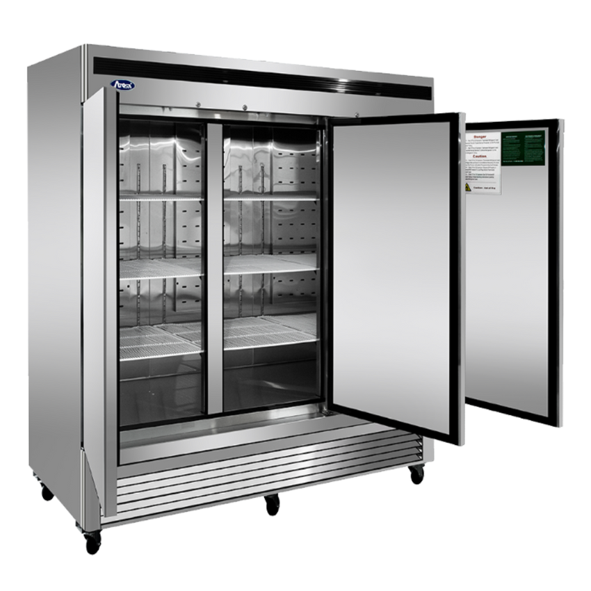 Atosa MBF8508GR 67.99 Cu. Ft. Stainless Steel Solid Door Reach-In Refrigerator - MBF8508GR