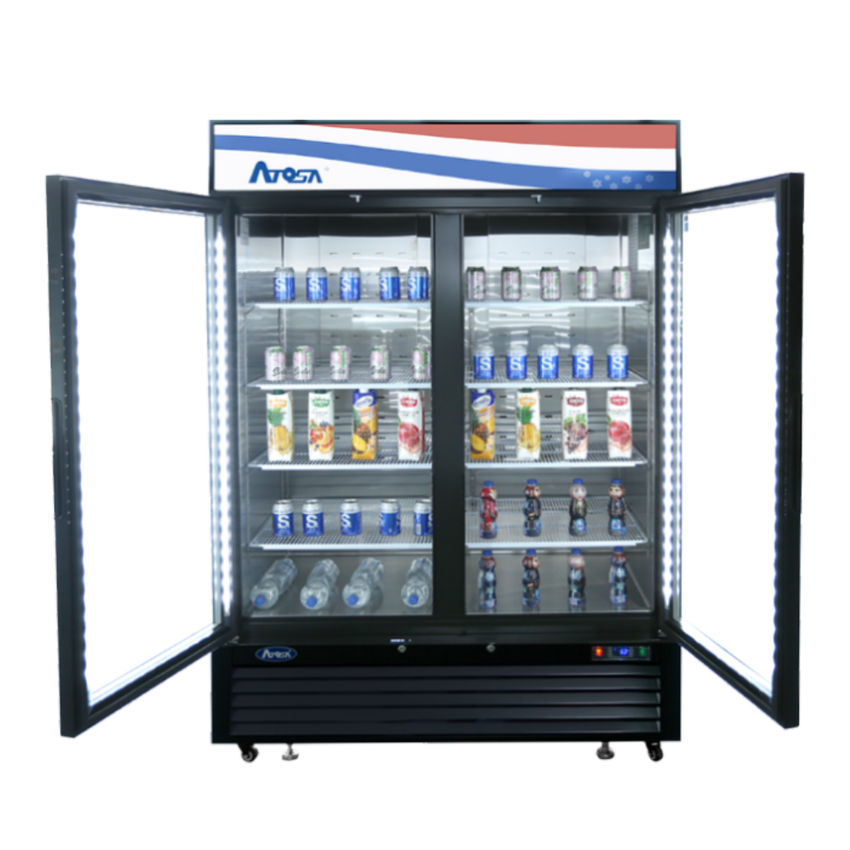 Atosa MCF8723GR 43.8 Cu. Ft. Hinged Door Refrigeration Merchandiser - MCF8723GR