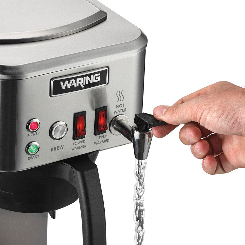 Waring WCM50P Single Push Button Stainless Steel Automatic Coffee Brewer - WCM50P