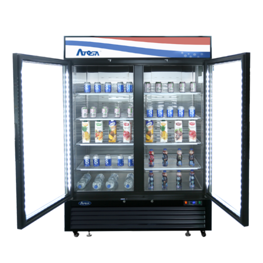 Atosa MCF8733GR 28.5 Cu. Ft. Hinged Door Refrigeration Merchandiser - MCF8733GR