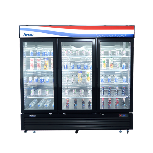 Atosa MCF8724GR 69.5 Cu. Ft. Hinged Door Refrigeration Merchandiser - MCF8724GR