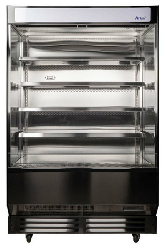 Atosa AOM-50B 51.4" W Black Stainless Steel 4 Shelves Open Air Merchandiser - AOM-50B