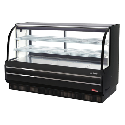 Turbo Air 72.5" W Non-Refrigerated Bakery Case - TCGB-72DR-W(B)